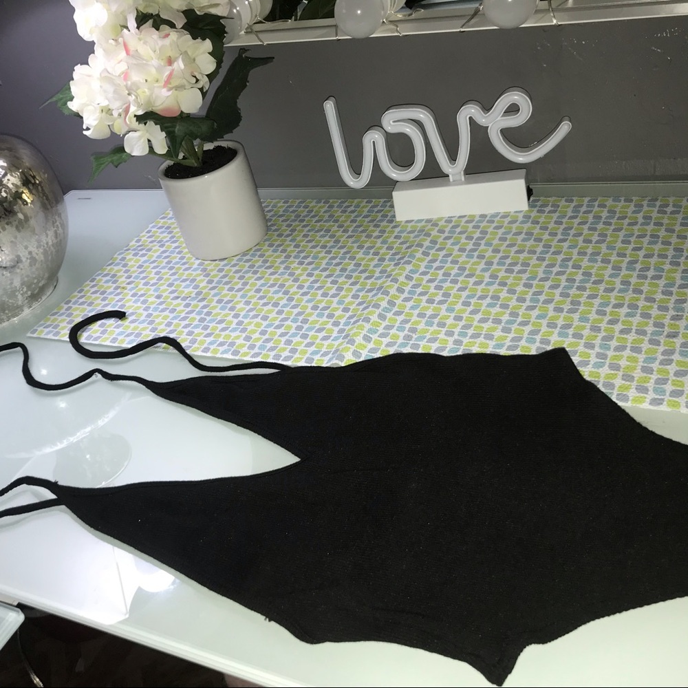 Black bodysuit backless